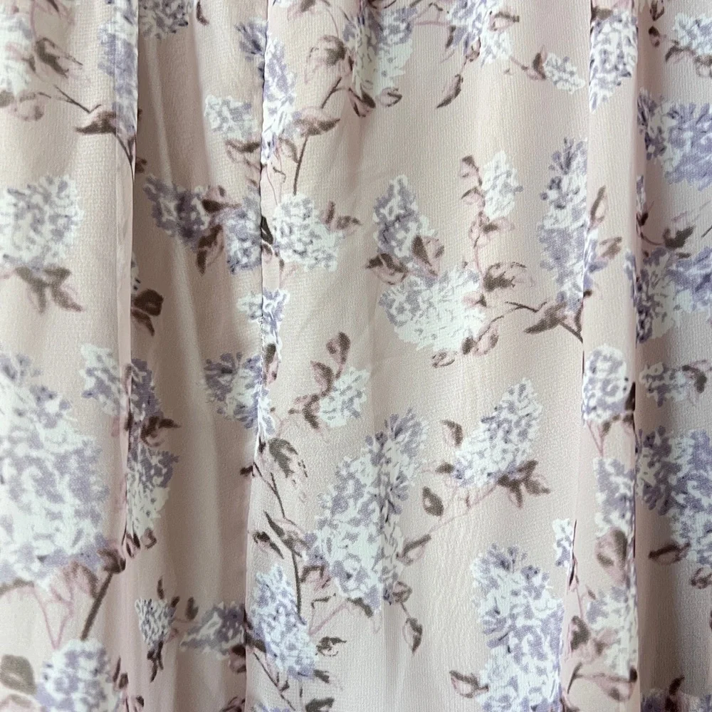 Arula Purple Floral Tiered Maxi Dress Size X - Picture 7 of 8